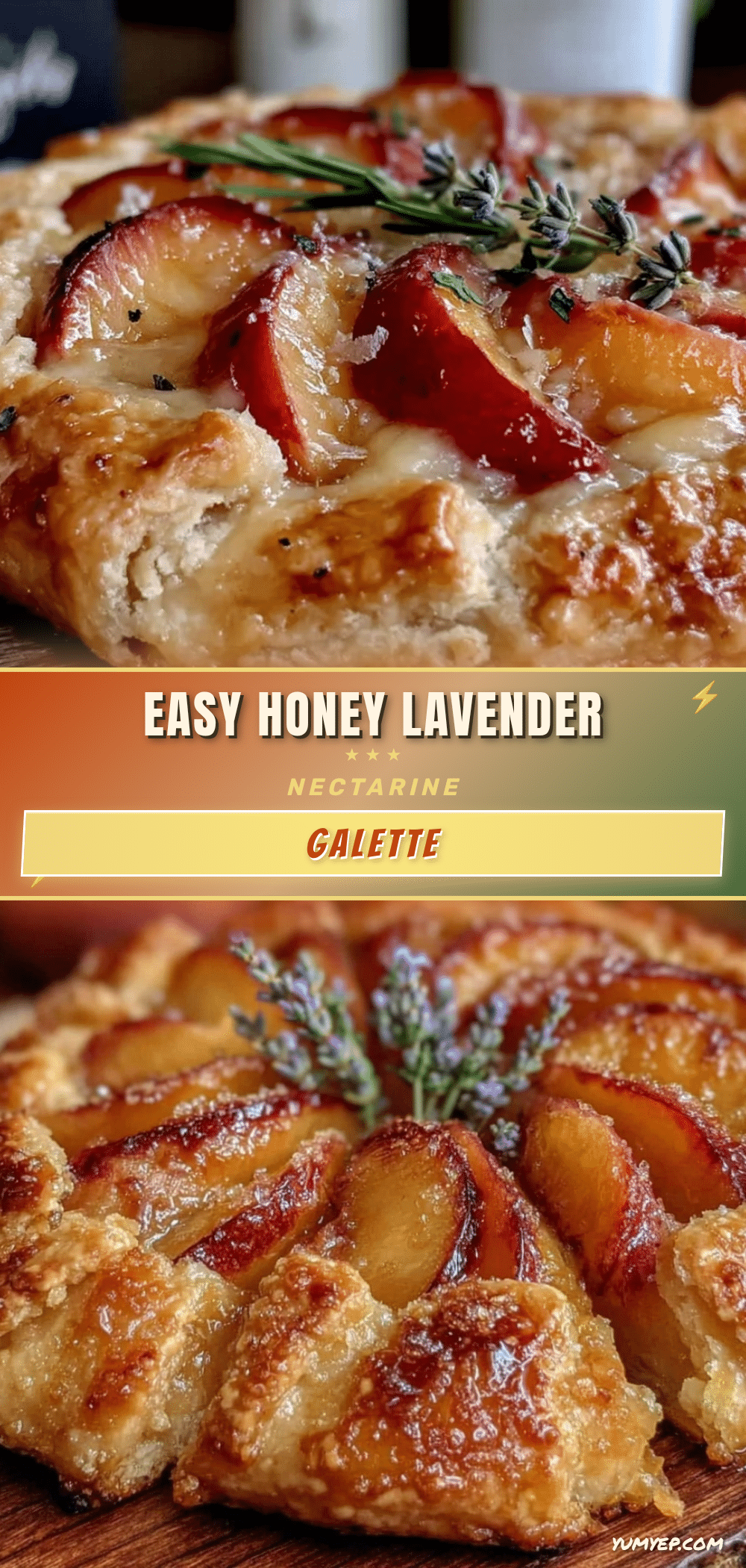 honey lavender nectarine galette recipe