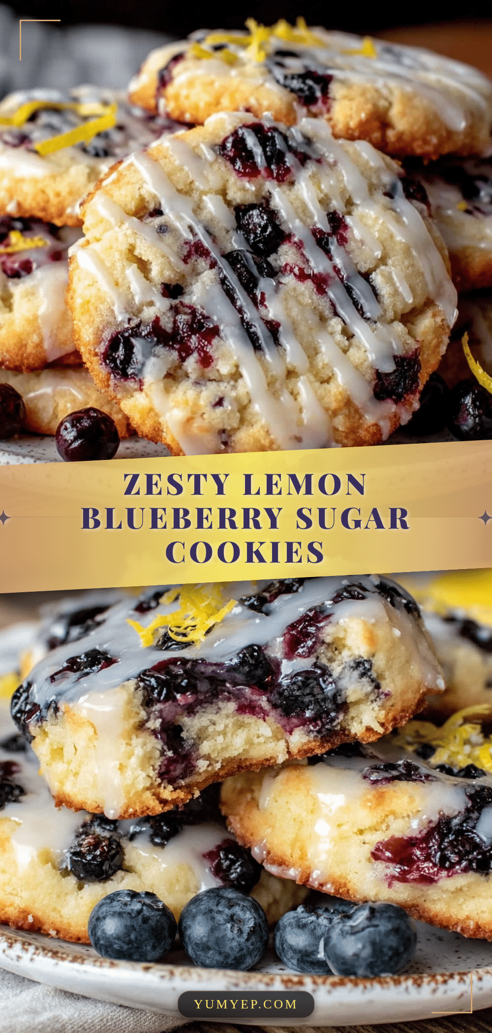 lemon blueberry sugar cookies recipe