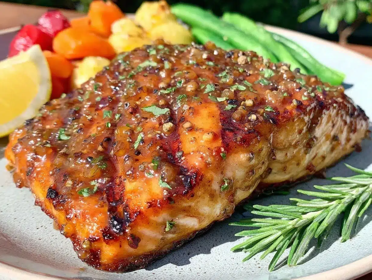 maple dijon glazed grilled salmon preparation steps