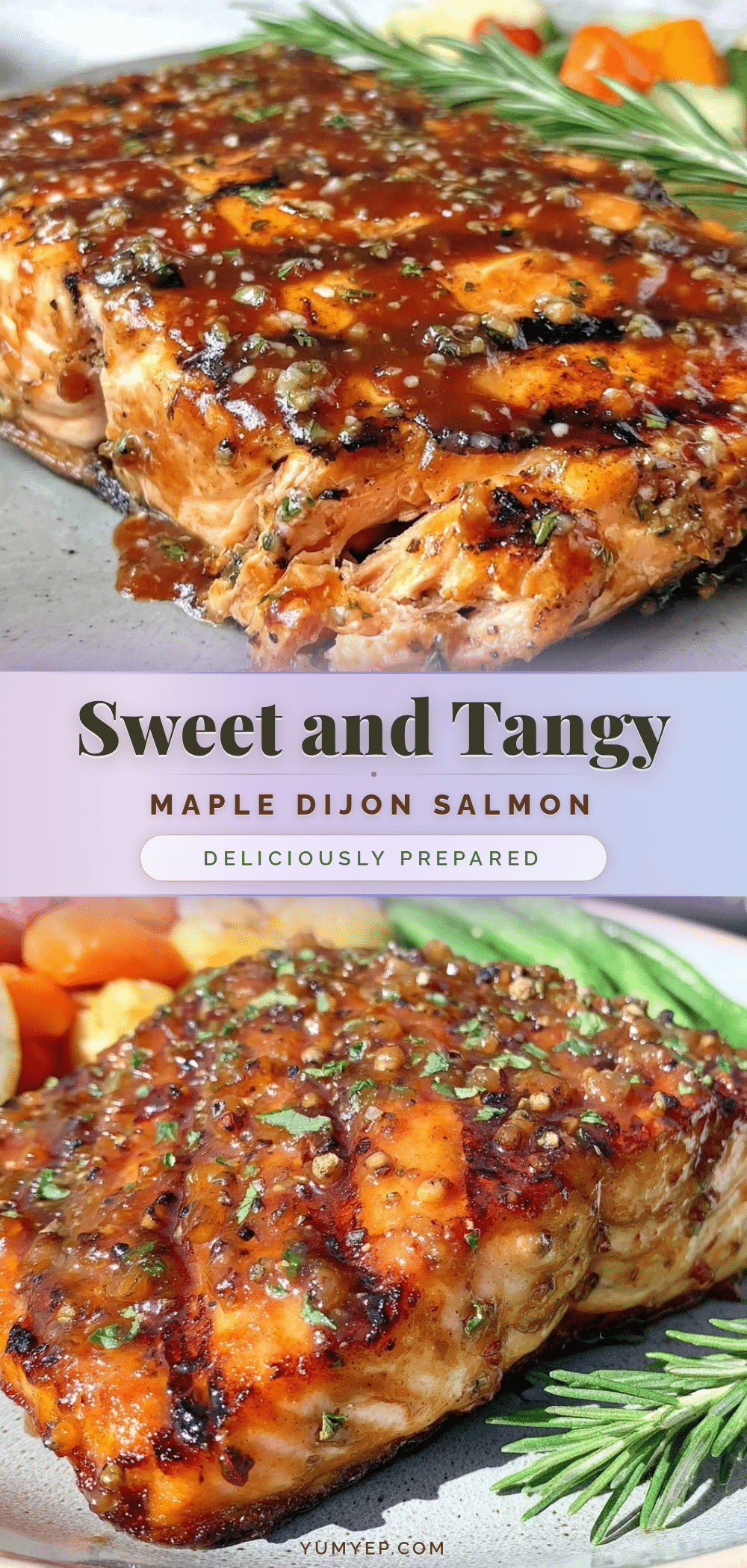 maple dijon glazed grilled salmon recipe