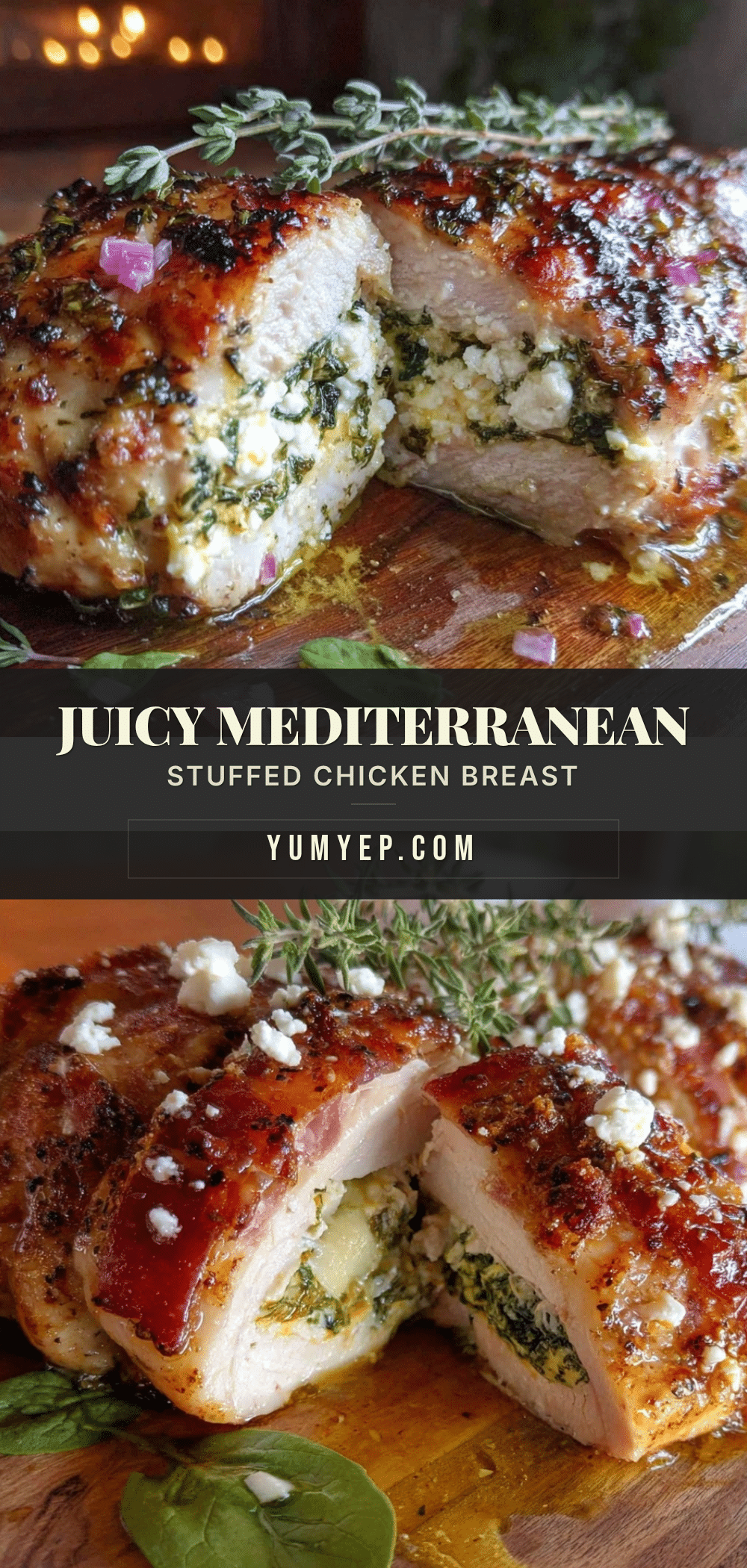 Mediterranean stuffed chicken breast recipe