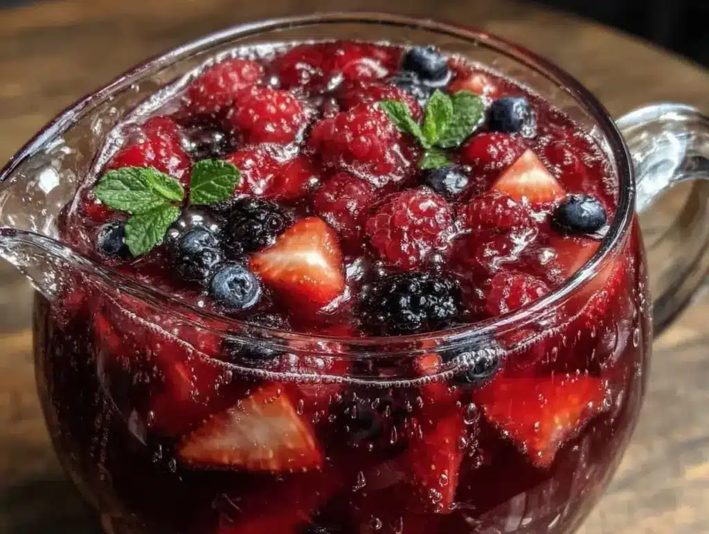 mixed berry punch - featured image