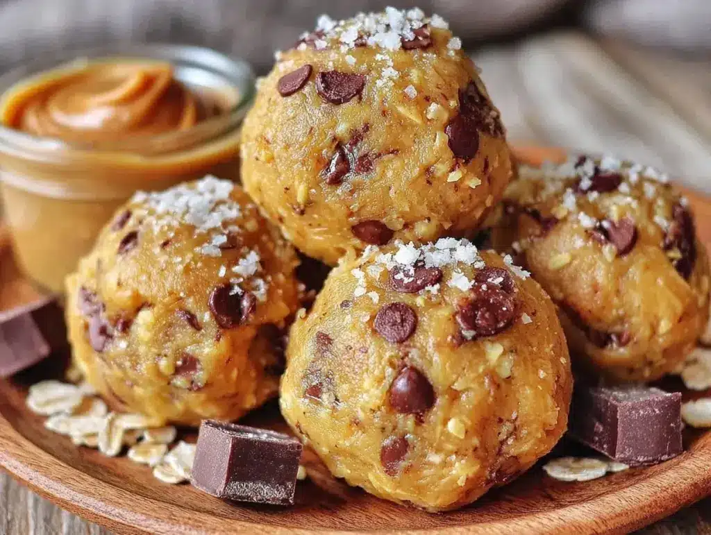 no-bake protein cookie dough balls - featured image