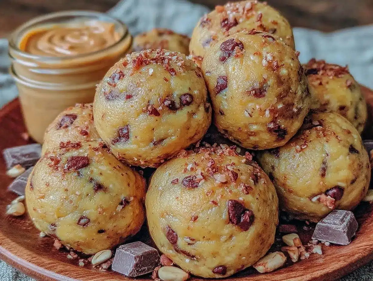 no-bake protein cookie dough balls preparation steps