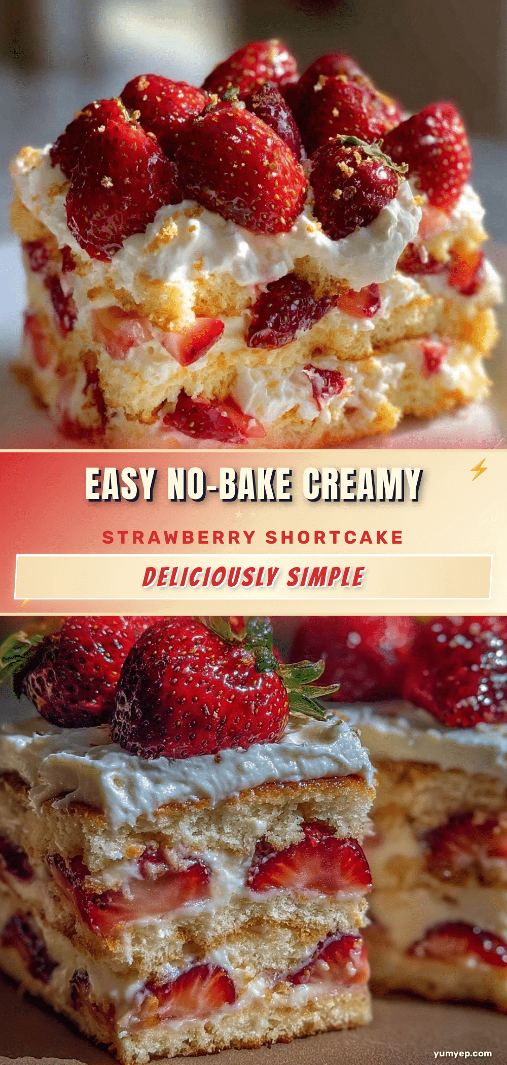 no bake strawberry shortcake icebox cake recipe