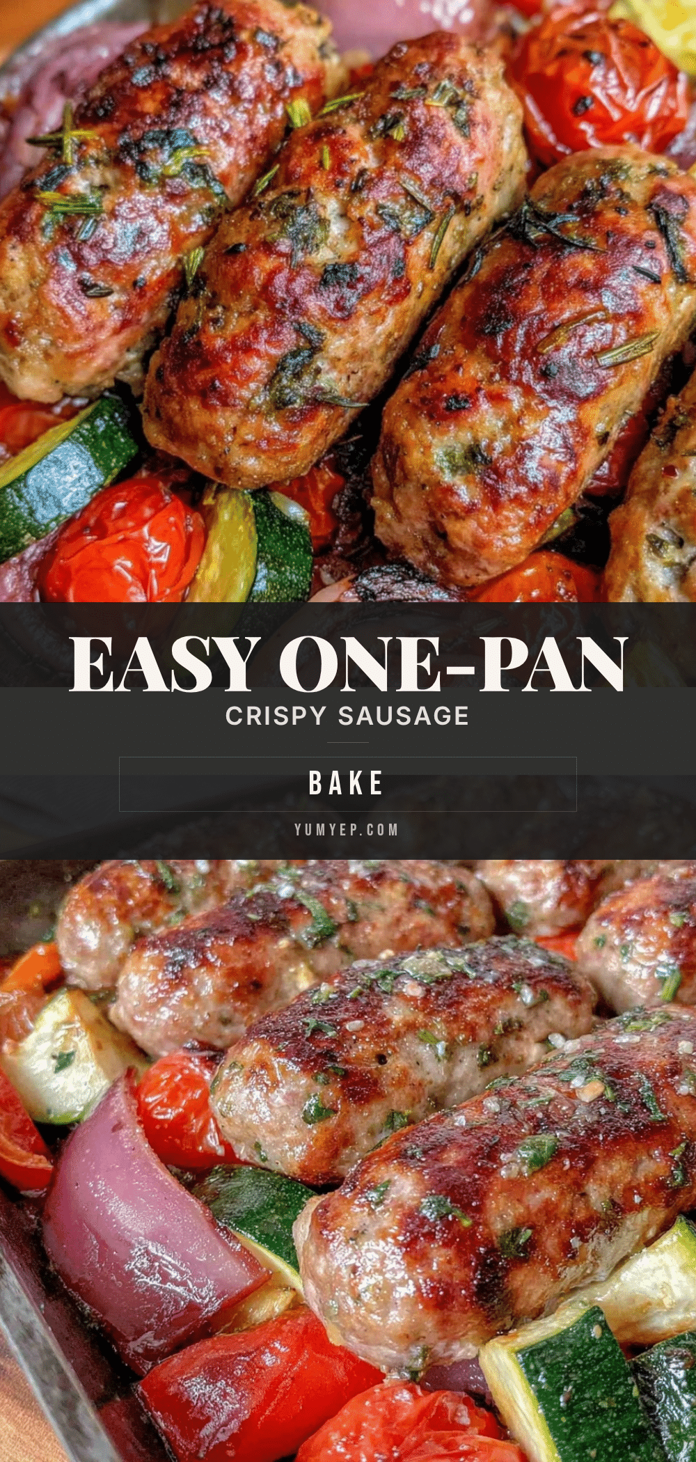 one-pan sausage and vegetable bake recipe