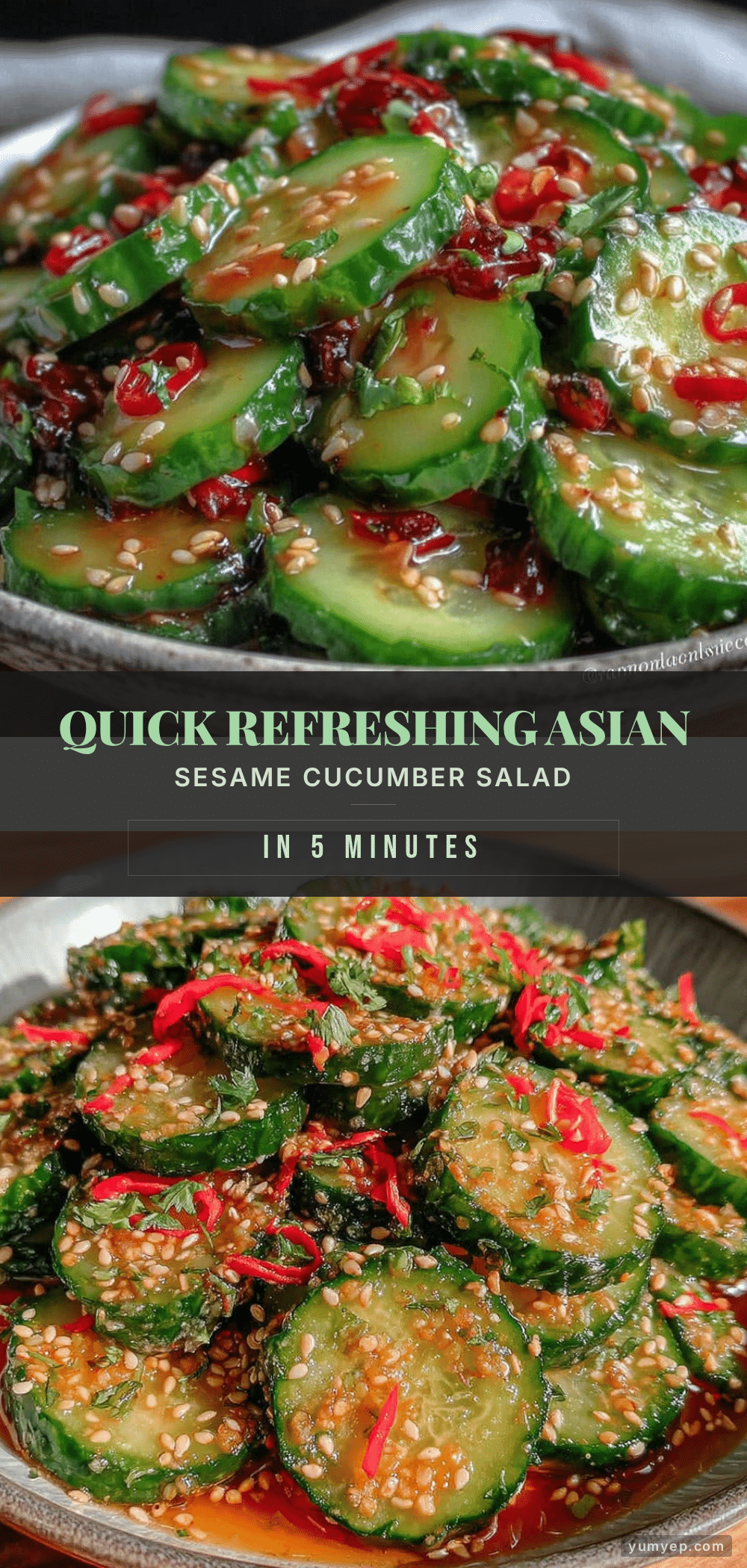 quick asian sesame cucumber salad recipe