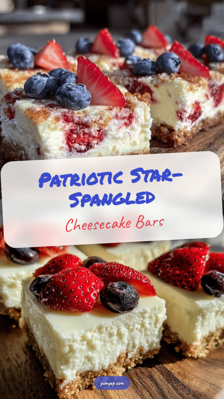 star-spangled cheesecake bars recipe