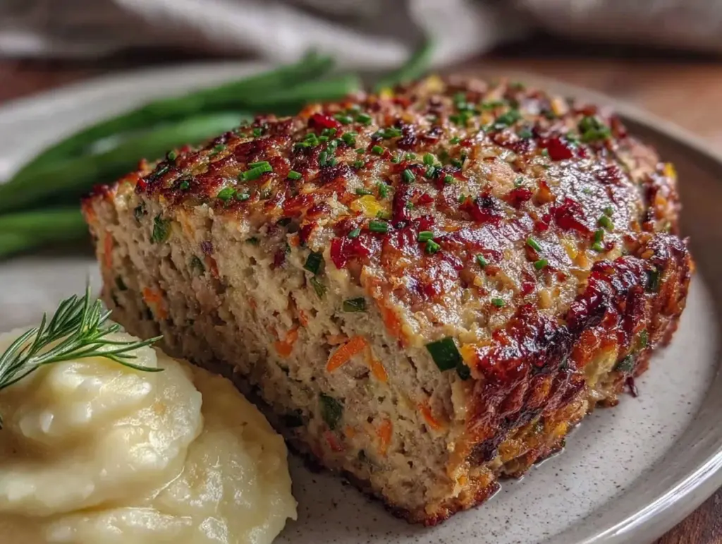 turkey meatloaf with hidden vegetables - featured image