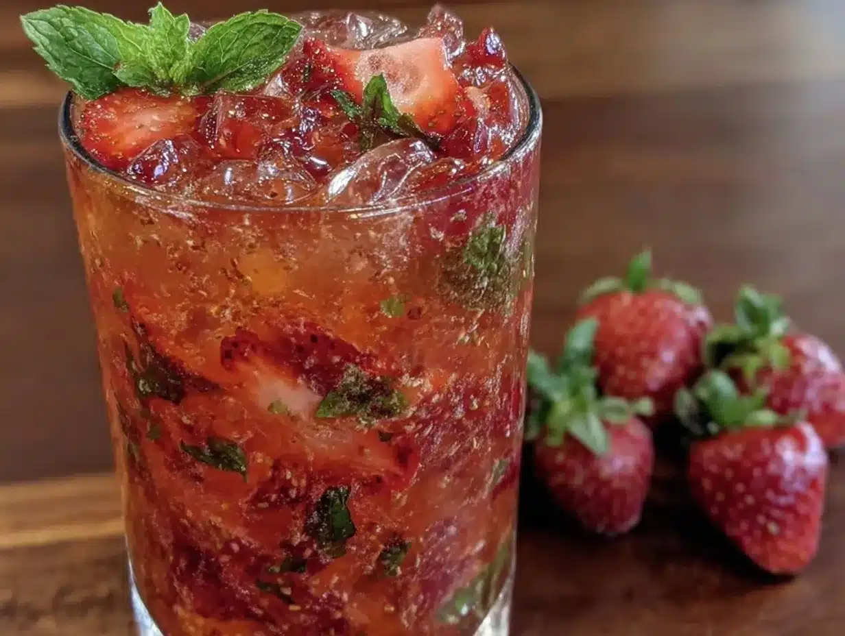 virgin strawberry mojito preparation steps