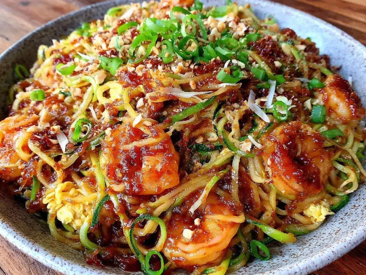 zucchini noodle pad thai preparation steps