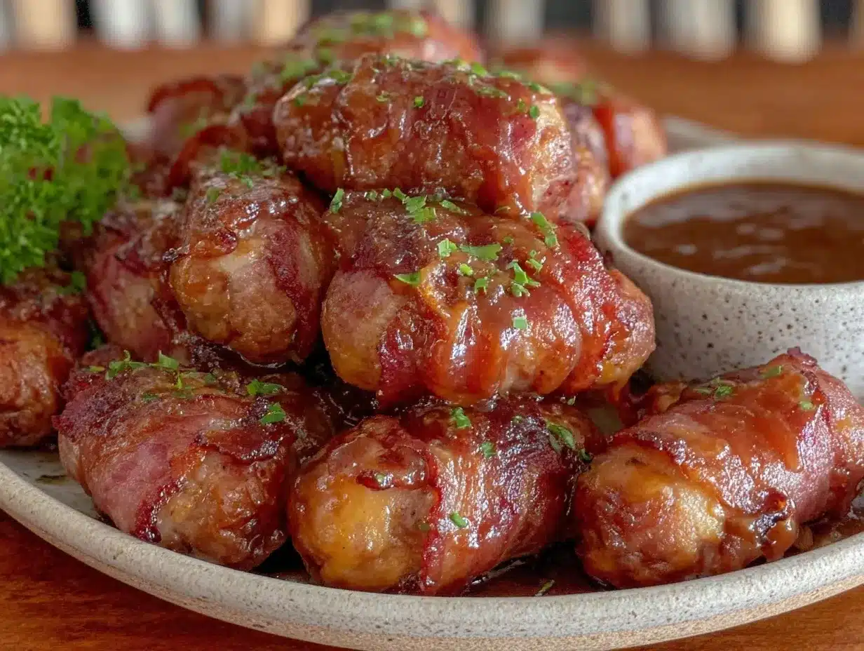bbq bacon wrapped little smokies preparation steps
