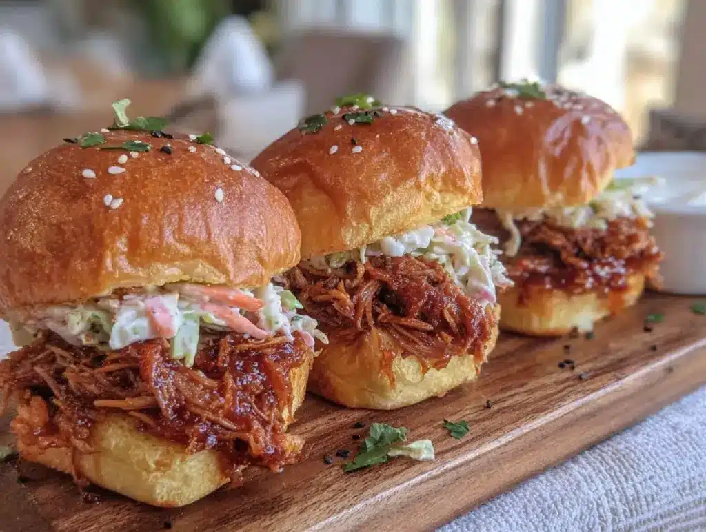 bbq pulled pork sliders - featured image