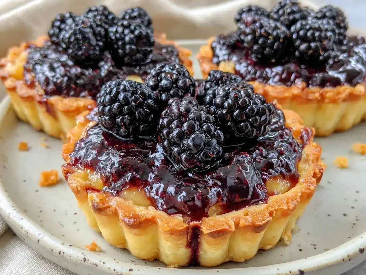 black raspberry vanilla bean tart preparation steps