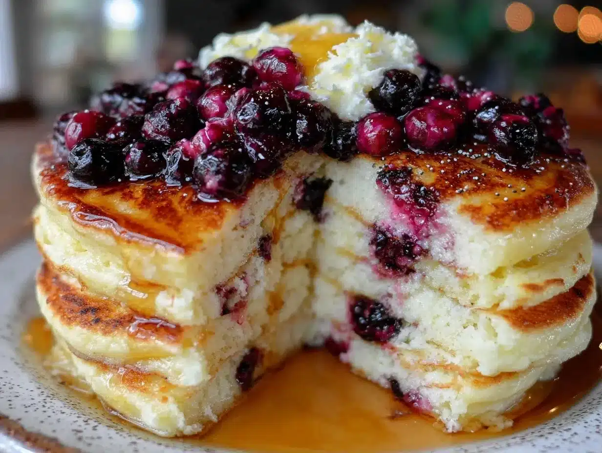 blueberry buttermilk pancakes preparation steps