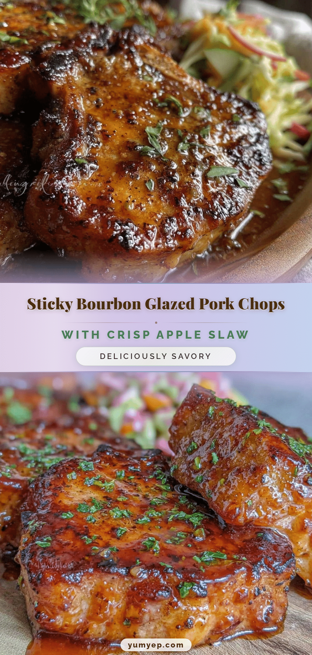 bourbon glazed pork chops recipe