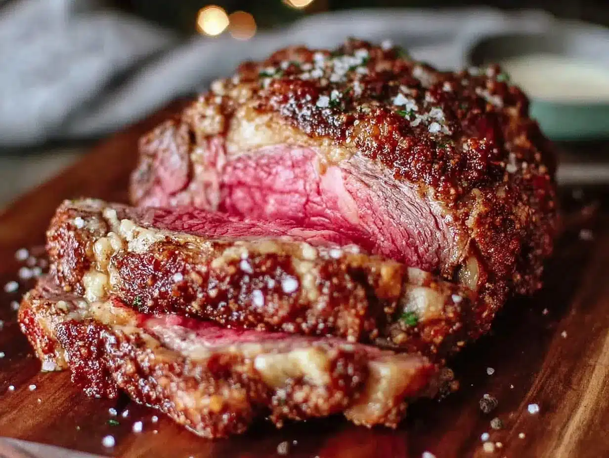 coffee rubbed prime rib roast preparation steps