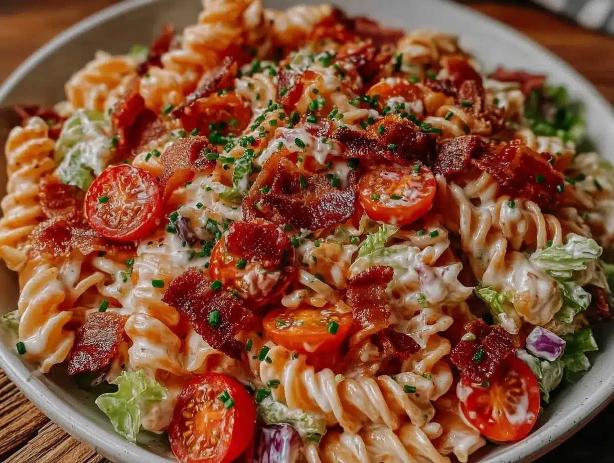 Creamy BLT Pasta Salad preparation steps