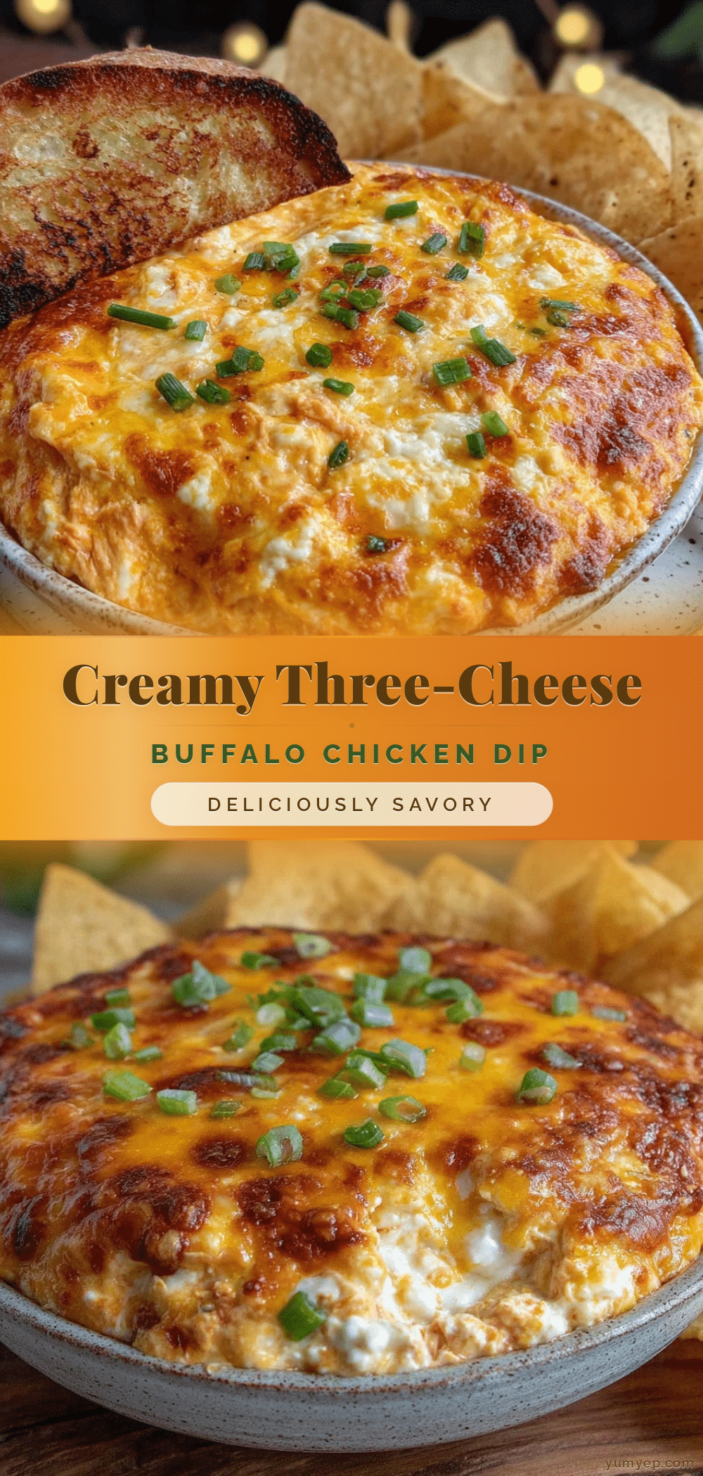 creamy buffalo chicken dip recipe