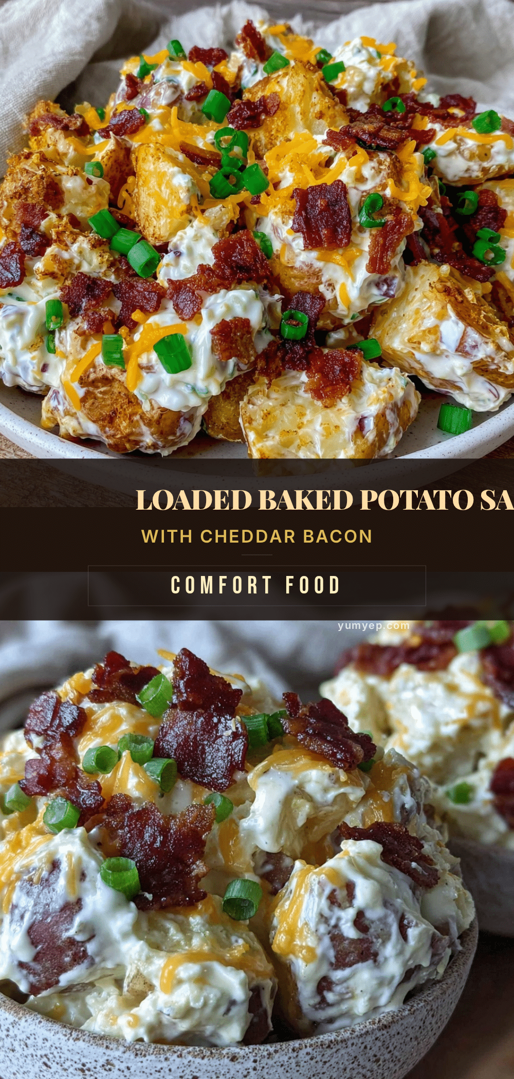 creamy loaded baked potato salad recipe