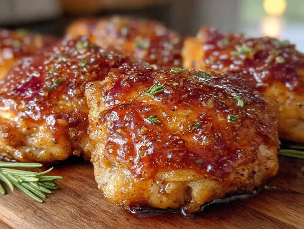 crispy air fryer chicken thighs - featured image