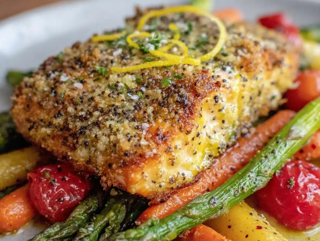 crispy baked lemon-pepper salmon preparation steps