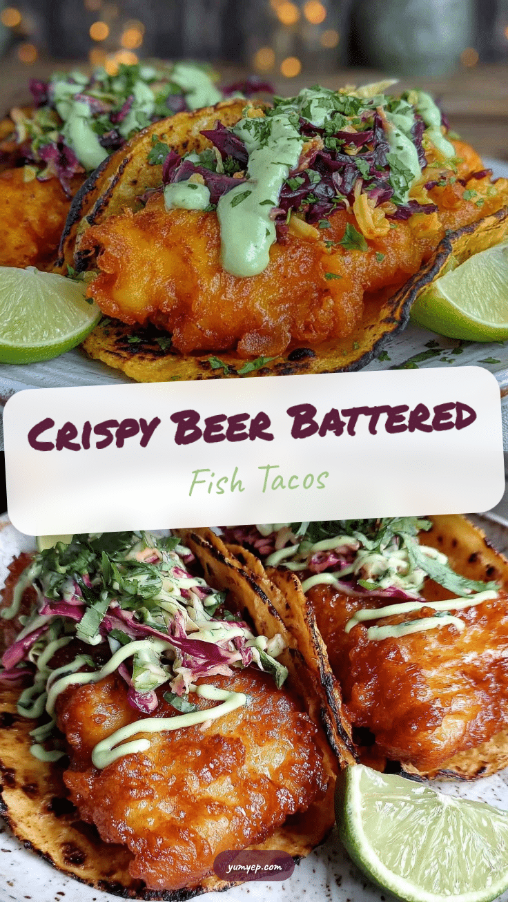 crispy beer-battered fish tacos recipe