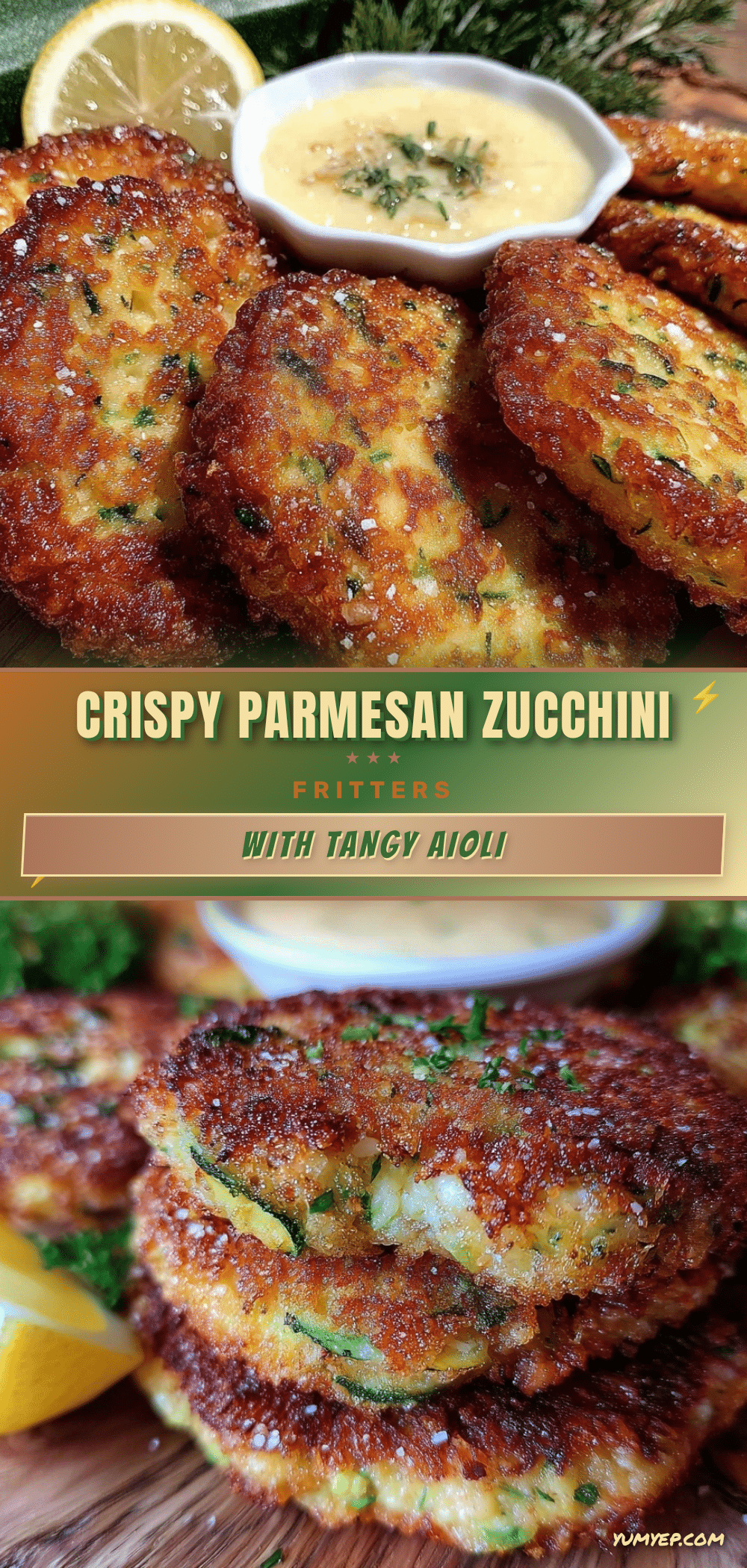crispy parmesan zucchini fritters recipe