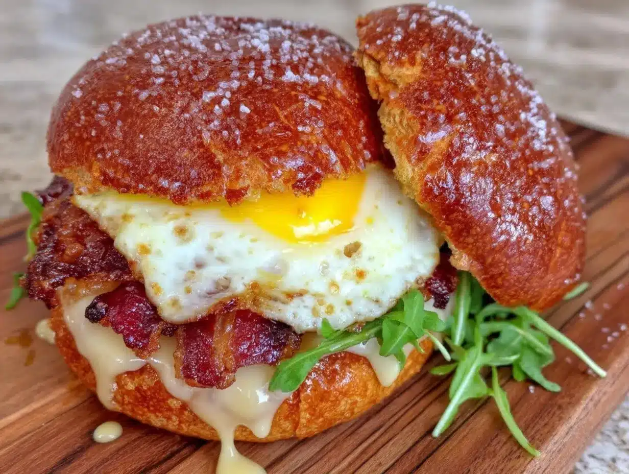 crispy ultimate breakfast sandwich preparation steps