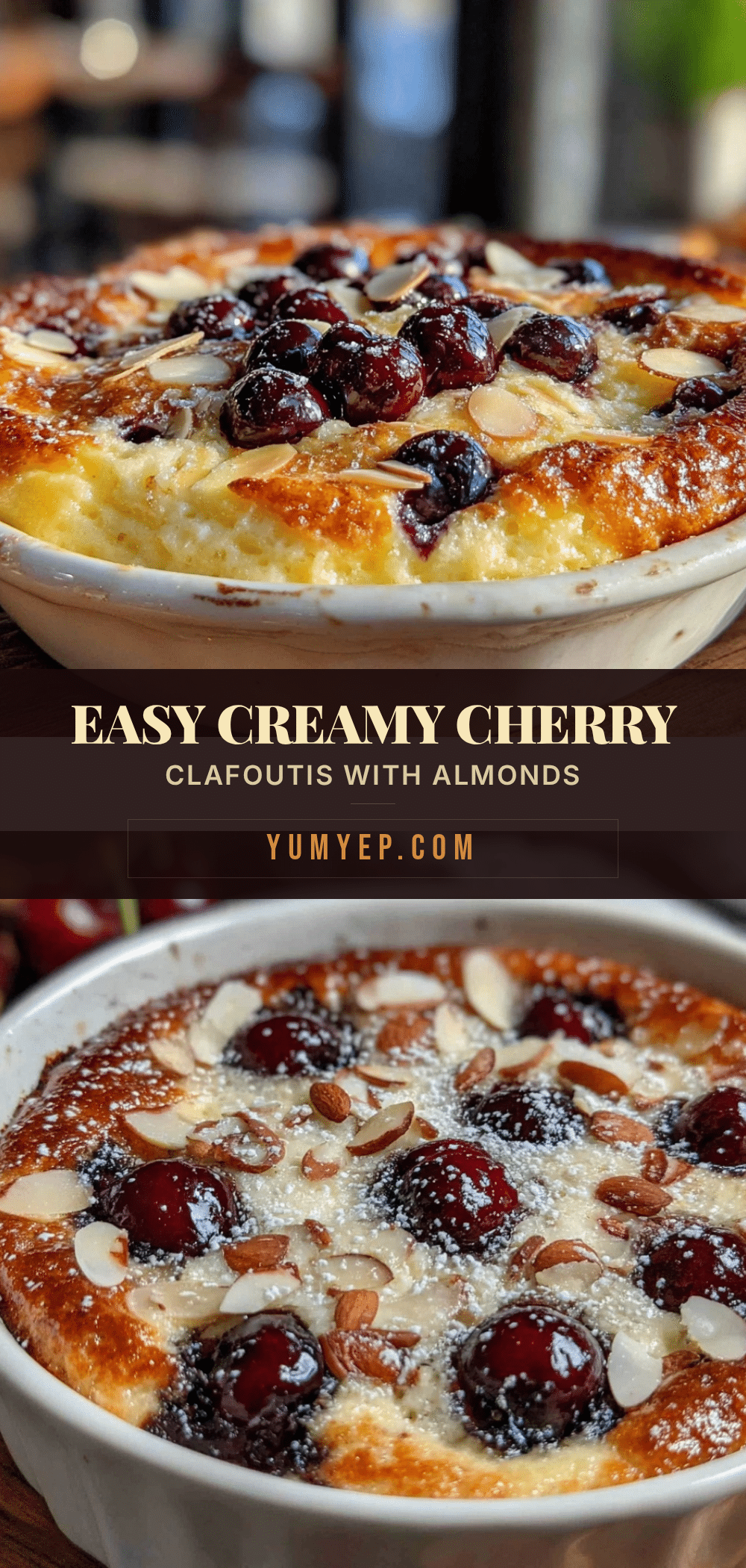 easy creamy fresh cherry clafoutis recipe
