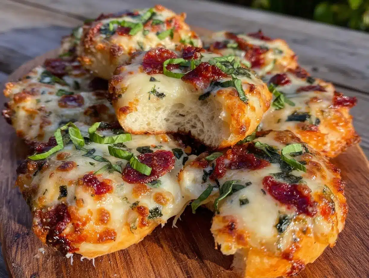 easy crispy mini pizza bagel bites preparation steps