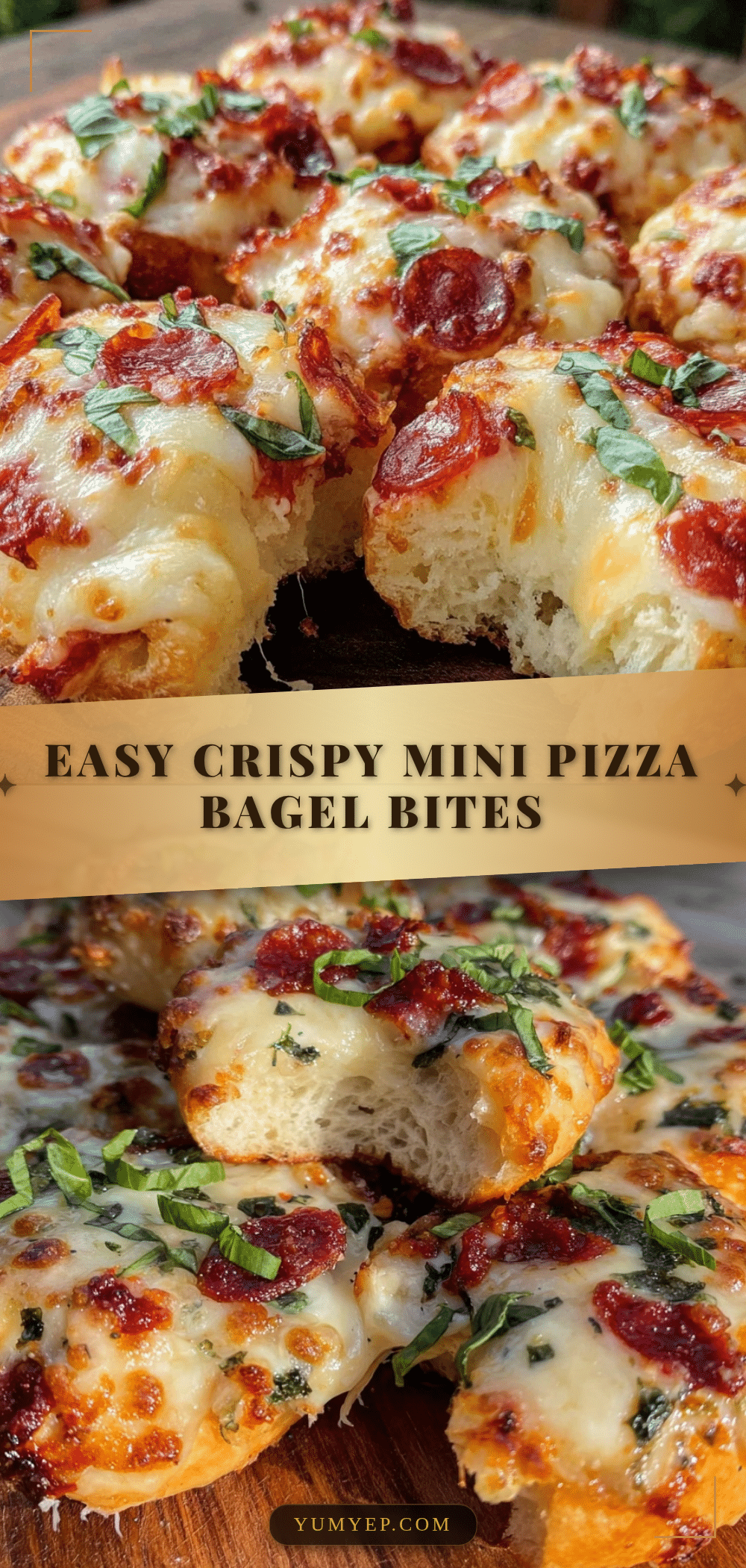 easy crispy mini pizza bagel bites recipe