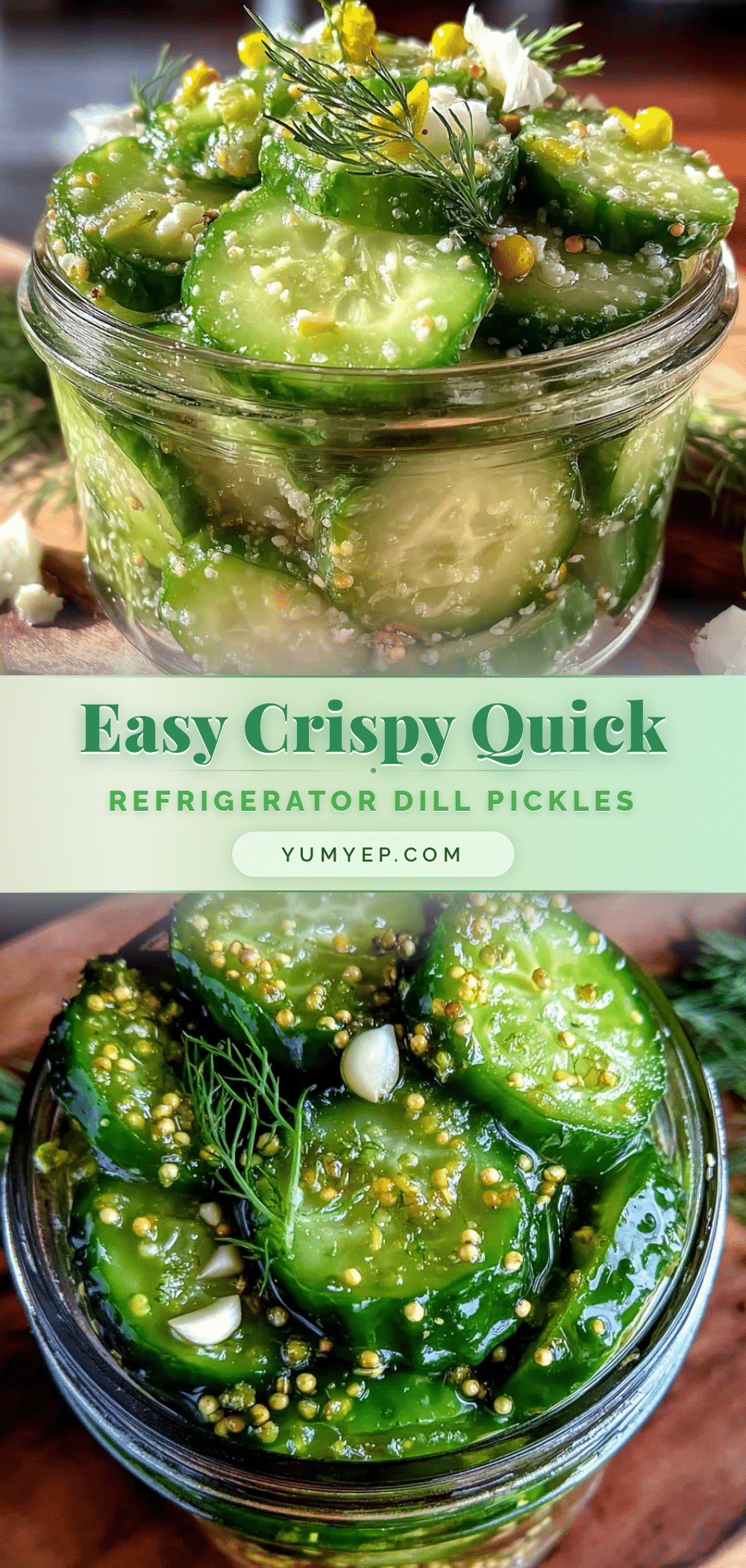 easy crispy quick refrigerator dill pickles recipe