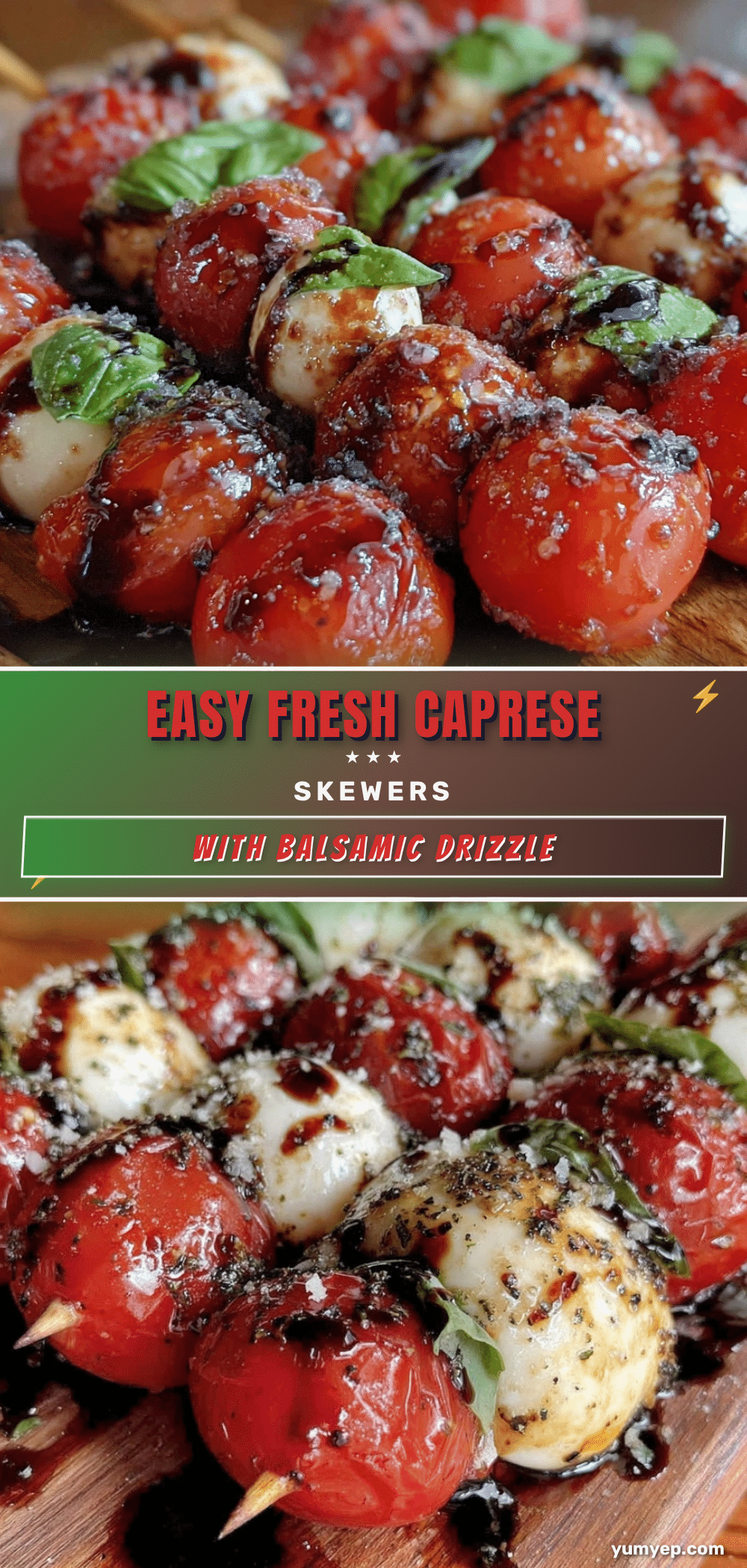 Easy Fresh Caprese Skewers recipe