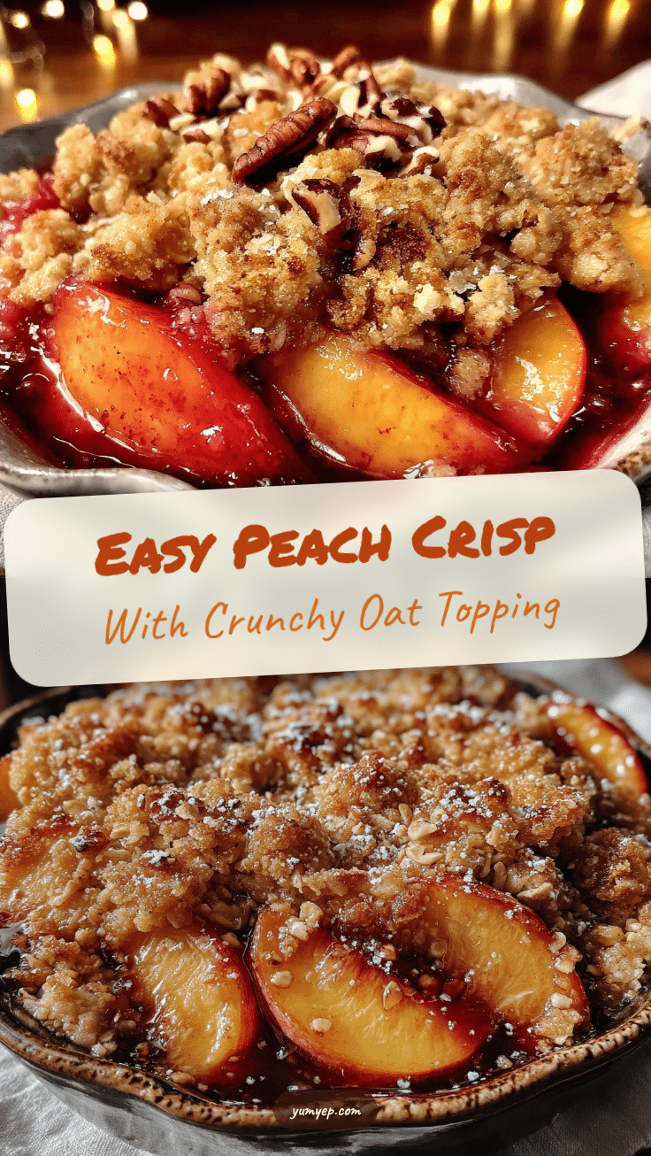 easy peach crisp recipe