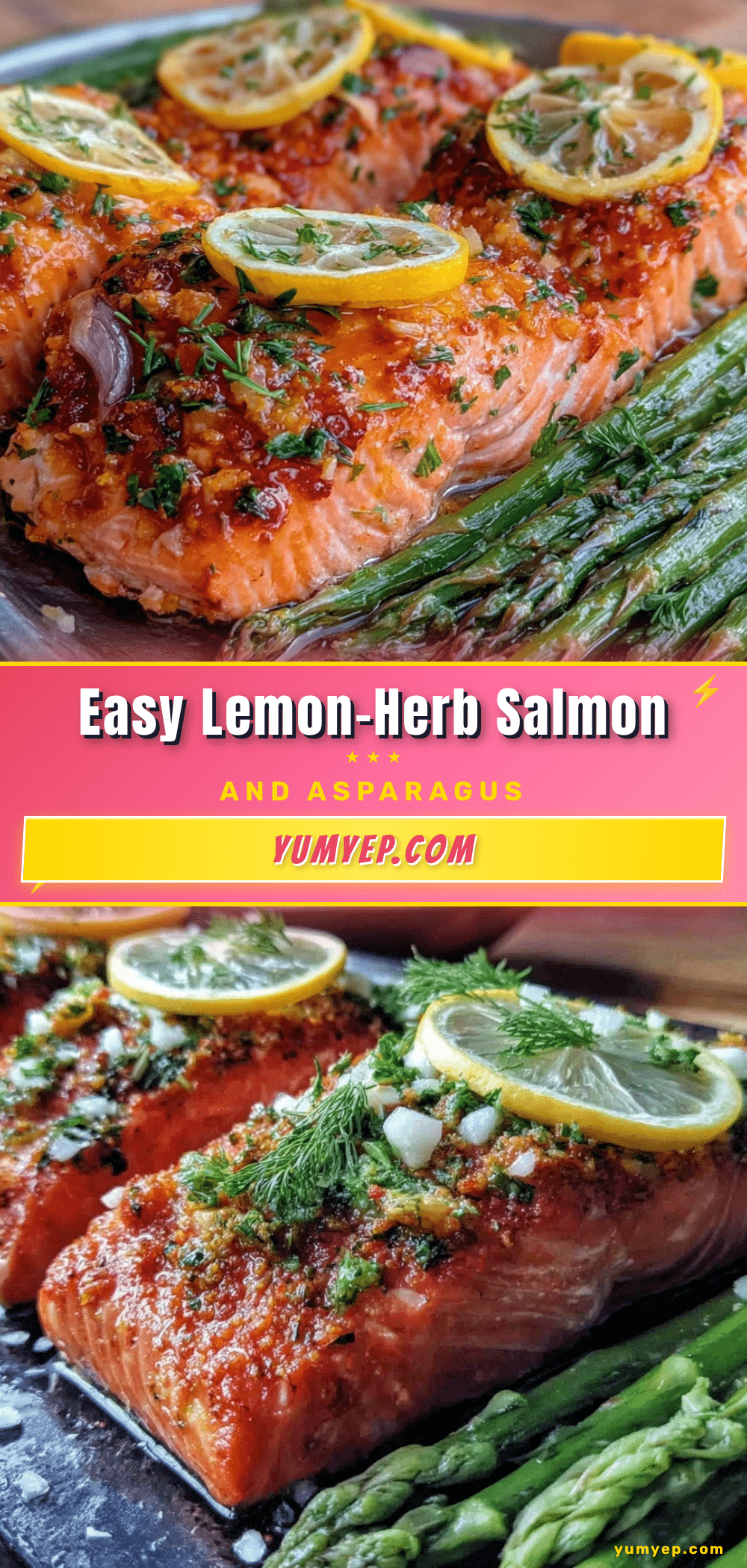 easy sheet pan lemon-herb salmon recipe