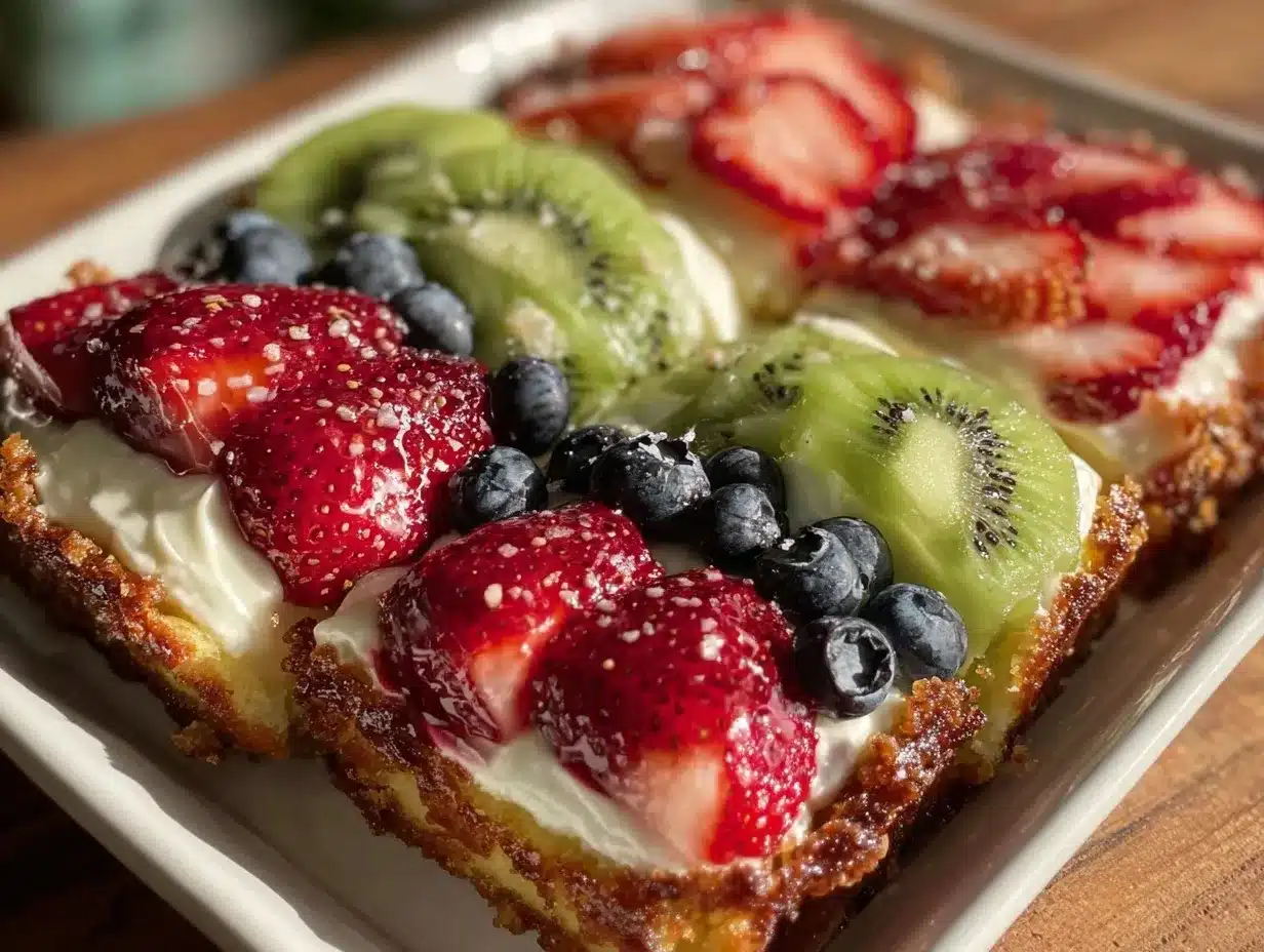 flag fruit pizza preparation steps
