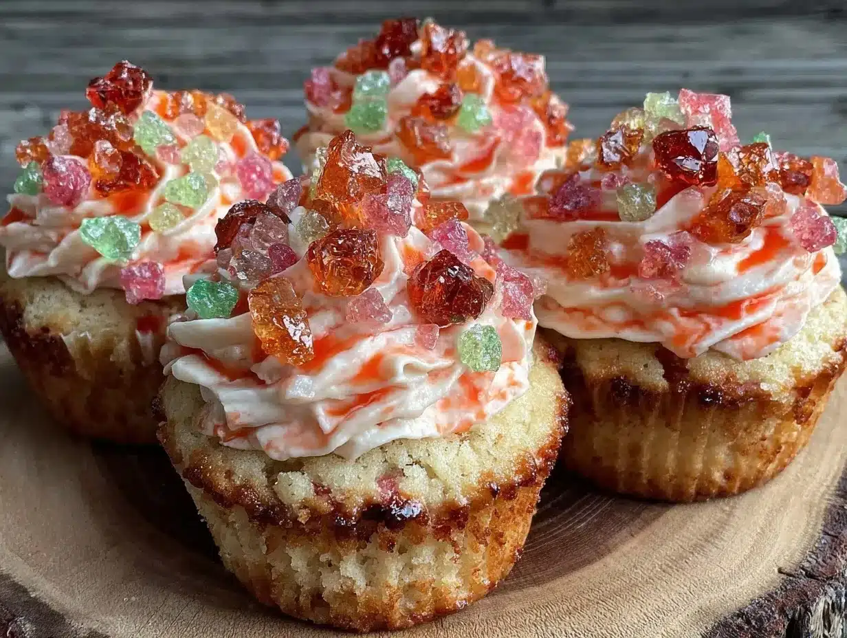 Flavorful Firecracker Cupcakes preparation steps