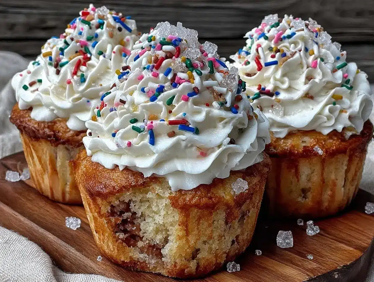 Flavorful Firework Cupcakes preparation steps