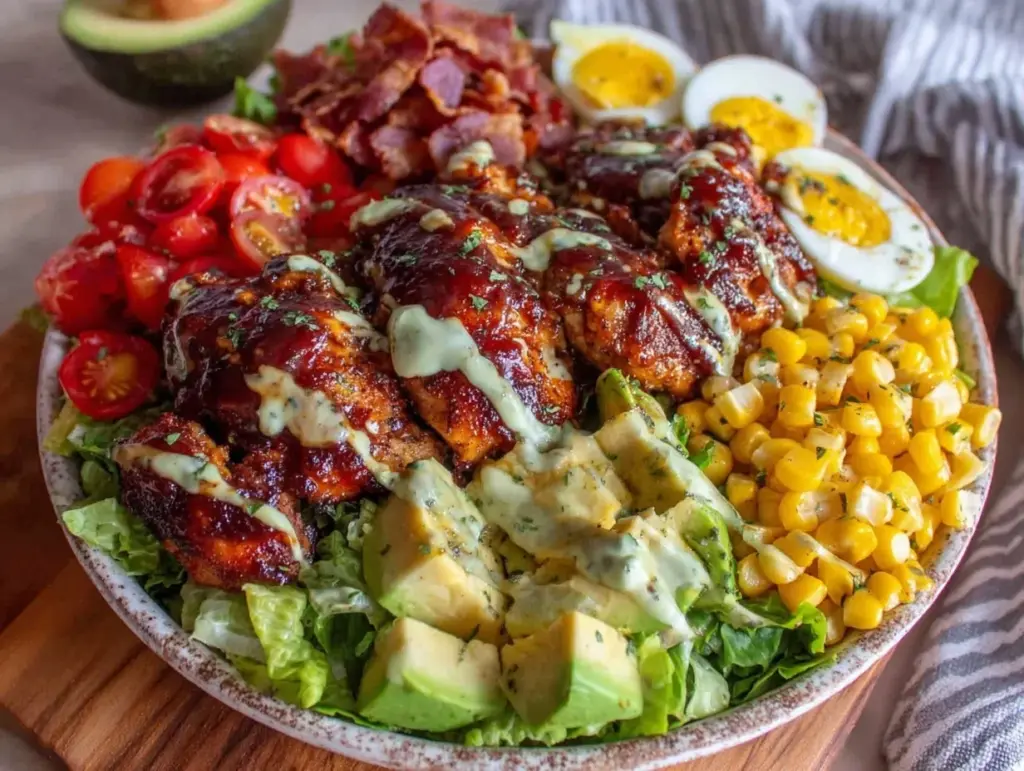 Fresh BBQ Chicken Cobb Salad - featured image