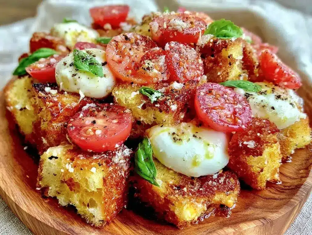 Fresh Caprese Panzanella Salad - featured image