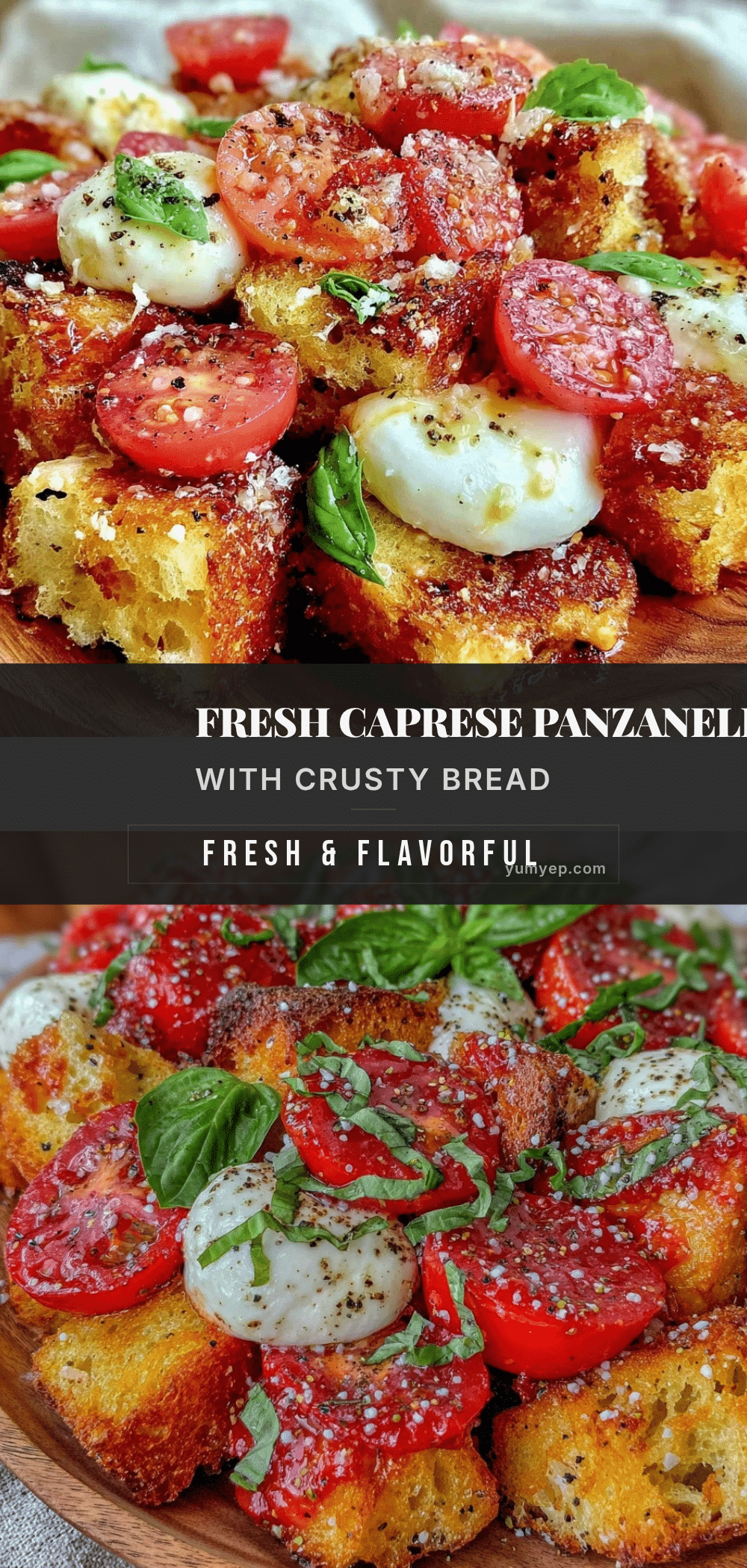 Fresh Caprese Panzanella Salad recipe