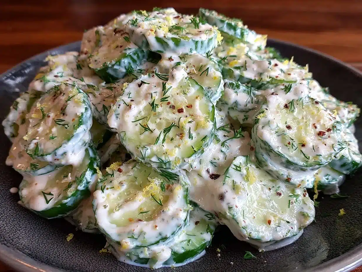 fresh cucumber dill salad preparation steps
