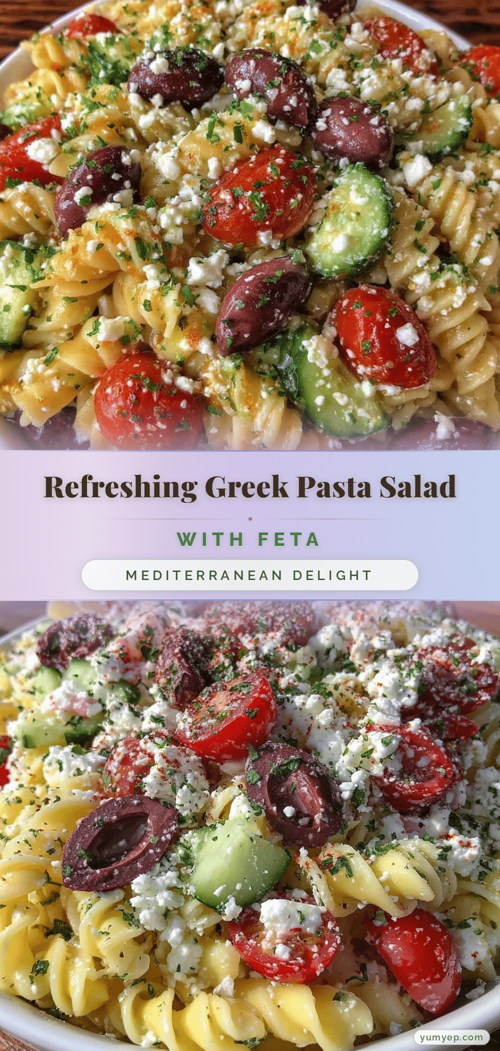 Fresh Greek Pasta Salad recipe