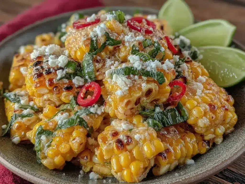 fresh grilled corn salad - featured image