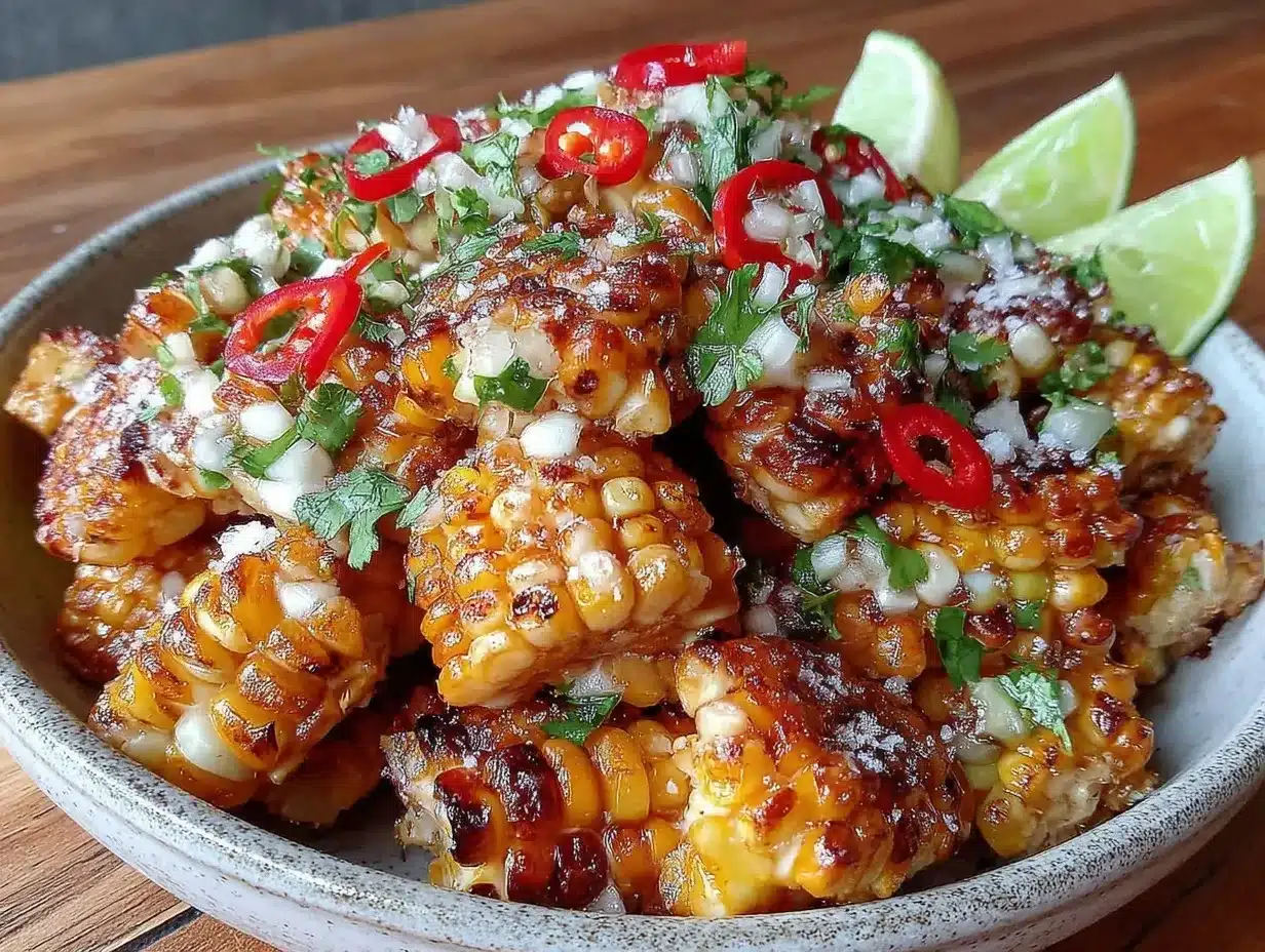 fresh grilled corn salad preparation steps