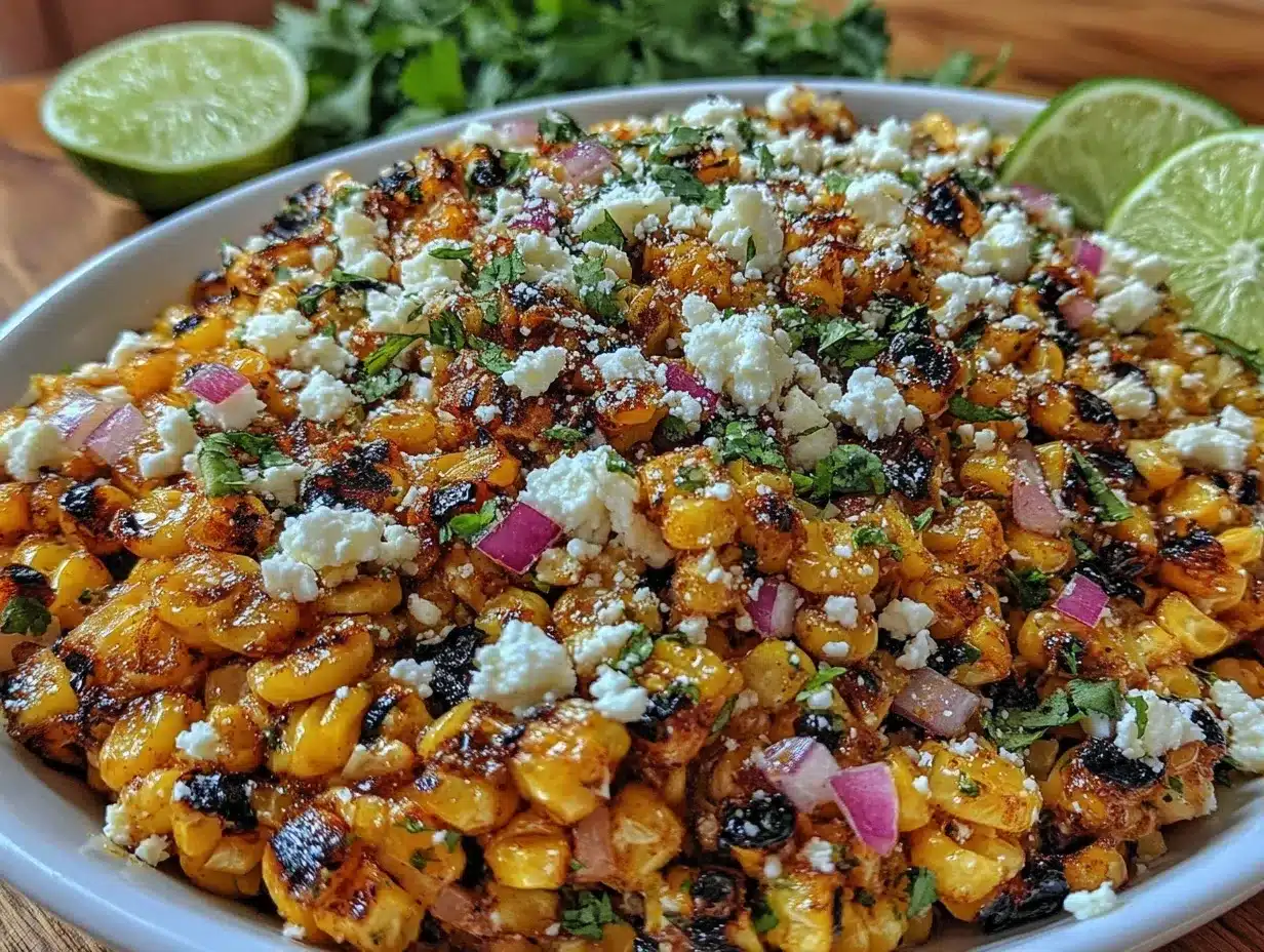 fresh grilled corn salad preparation steps
