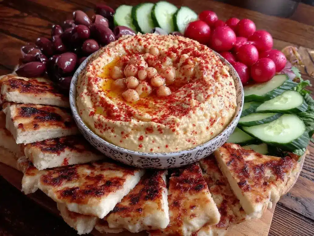 fresh mediterranean mezze platter - featured image