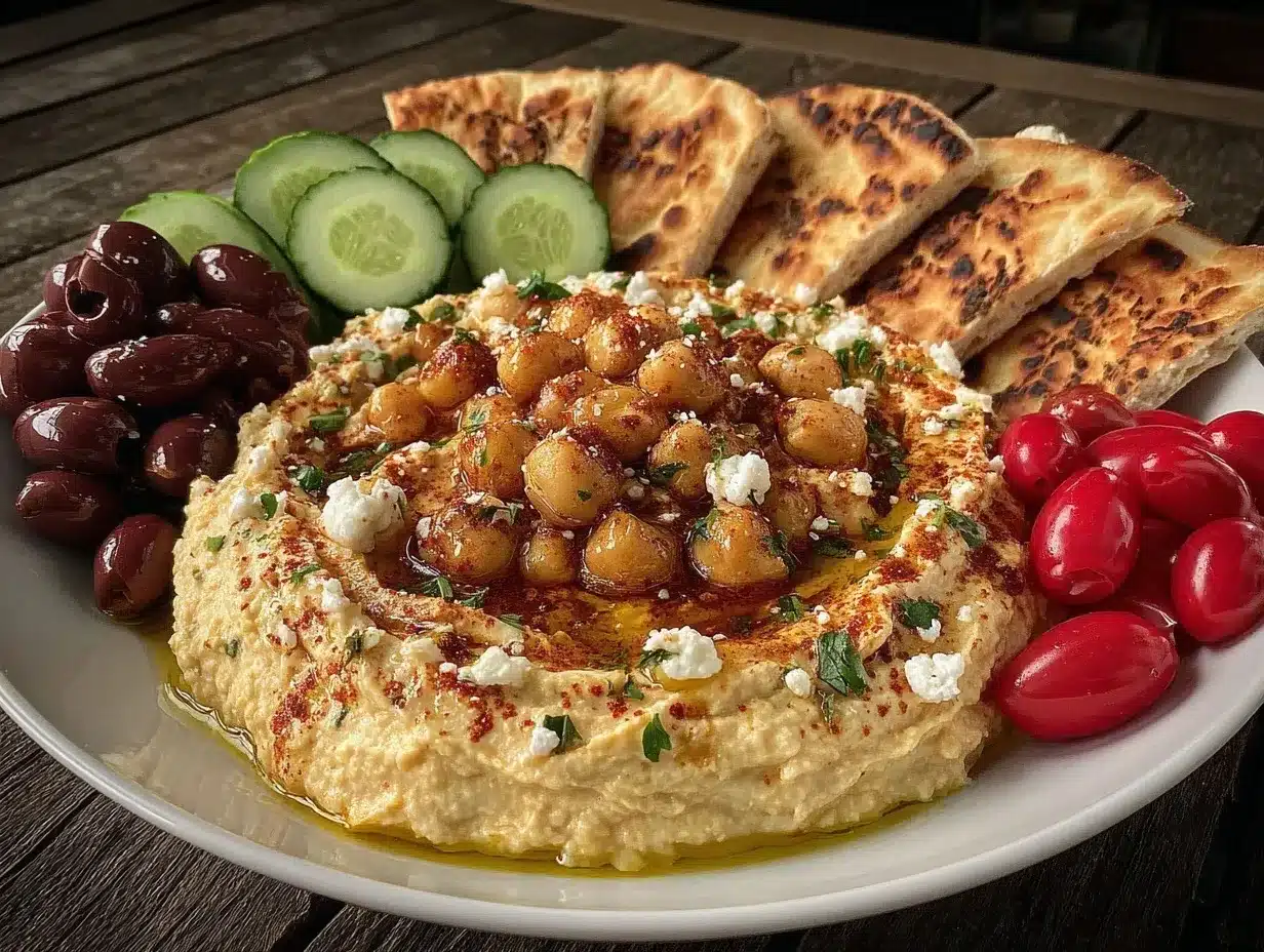 fresh mediterranean mezze platter preparation steps