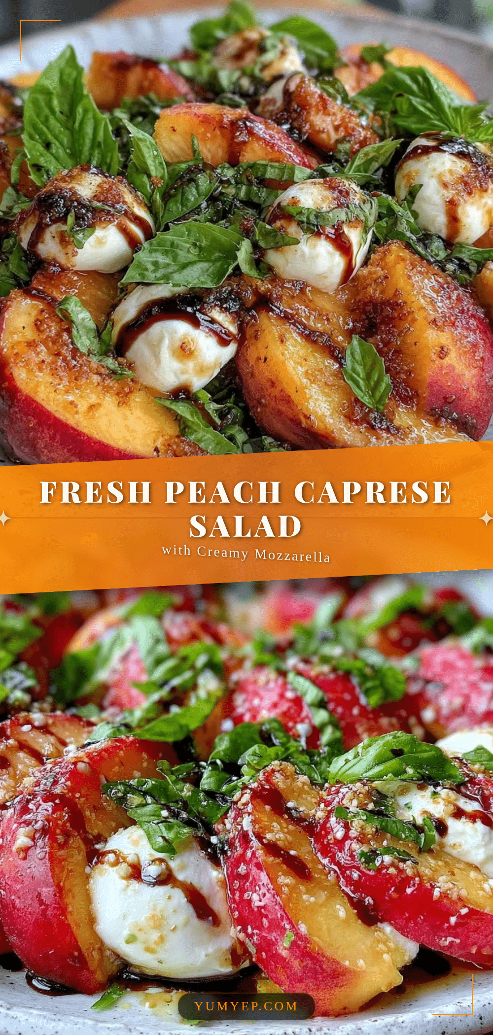 fresh peach caprese salad recipe